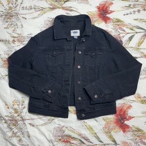 Old Navy Black Denim Jacket sz M